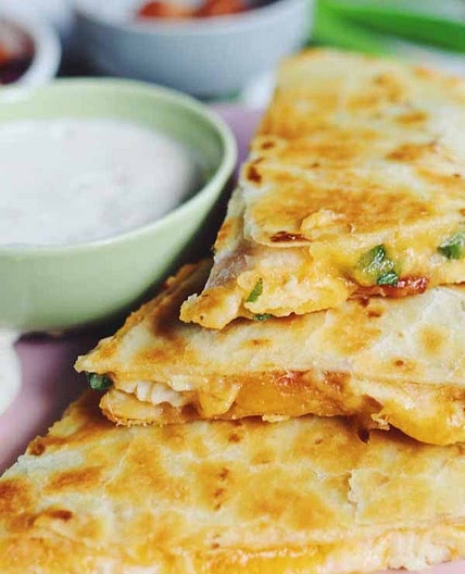 Chicken Bacon Ranch Quesadillas