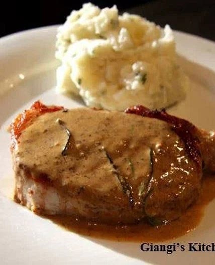 Pork Steaks with Mustard and Rosemary Sauce