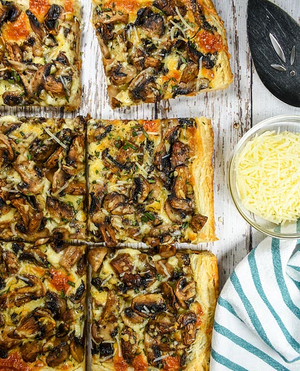 Puff Pastry Mushroom Tart