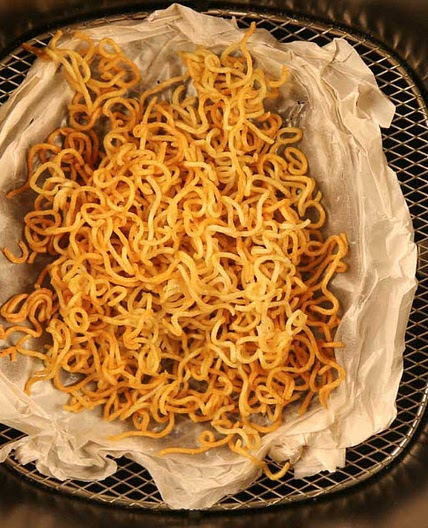 Main - Chinese Fried Noodles in an airfryer