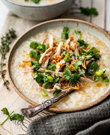Leftover Thanksgiving Turkey Congee