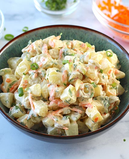 Brazilian Potato Salad with Carrots and Olives