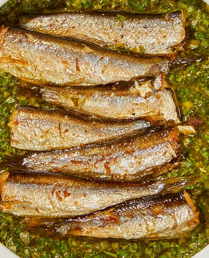 Pan-Fried Sardines With Salsa Verde