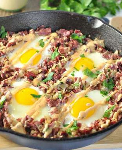 Corned Beef Hash Breakfast Skillet - Paleo, Low Carb