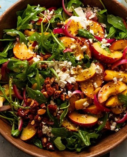 RecipeTin Eats x Good Food: Peach salad
