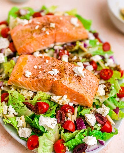 Mediterranean Salmon Salad