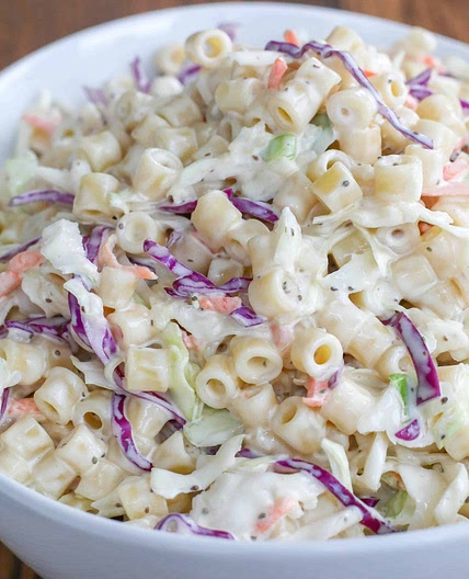 Coleslaw Pasta Salad