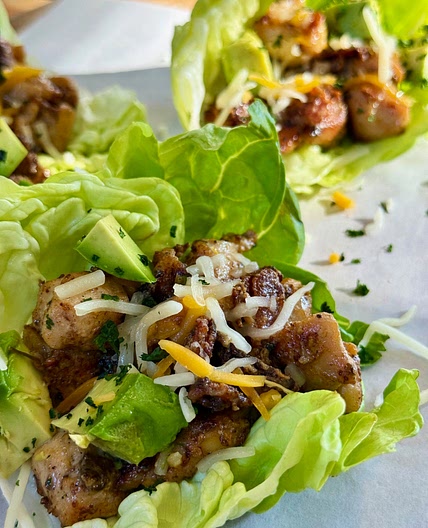 Blackstone Chicken Bacon Ranch Lettuce Wraps