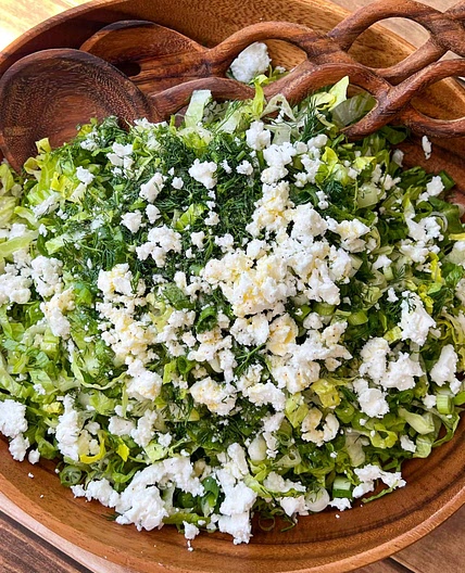 Maroulosalata (Greek Lettuce Salad)