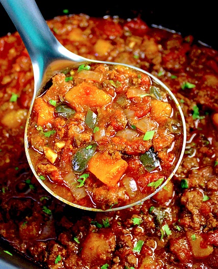 Crockpot Chili with Butternut Squash