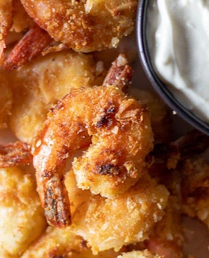 Coconut Shrimp with Pina Colada Dipping Sauce | Keto, Gluten Free