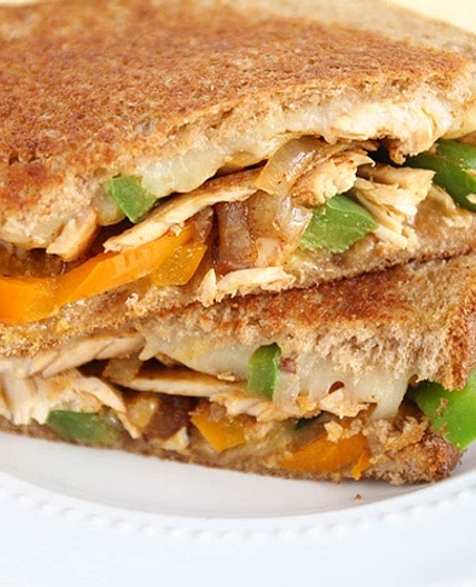 Chicken Fajita Grilled Cheese Sandwich Recipe