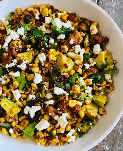 Blackstone Chicken Corn Avocado Salad