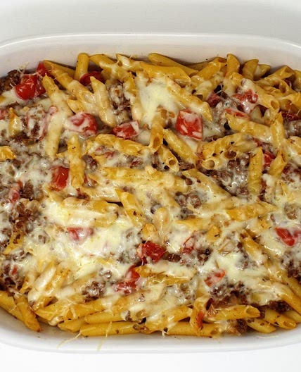 Baked Beef Mostaccioli