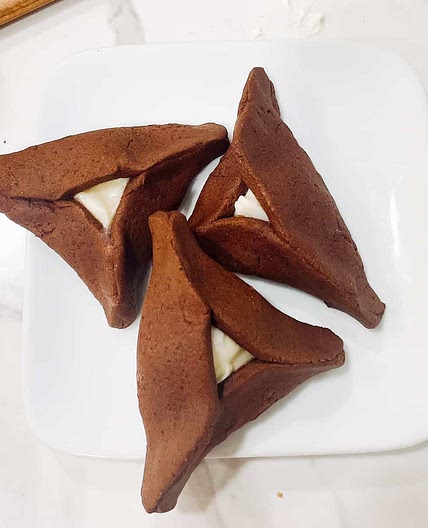 Chocolate Cheesecake Hamantaschen