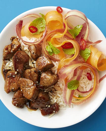 Vietnamese Caramel Pork with Pickled Carrot Salad