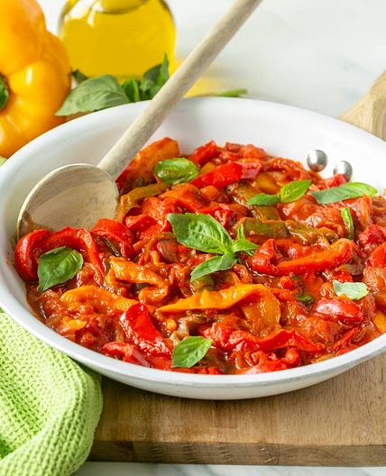 Peperonata- Italian Sweet Peppers Recipe