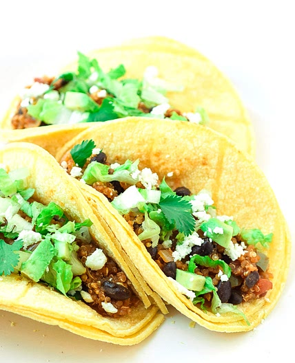 Quinoa Black Bean Tacos (Gluten Free)