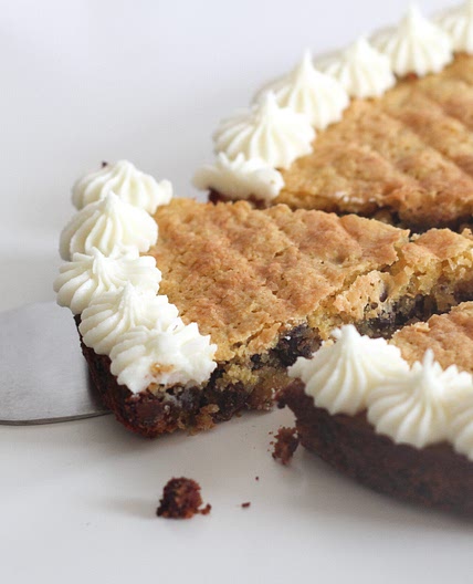 Kosher for Passover Chocolate Chip Cookie Cake (Gluten-Free & Nut-Free)