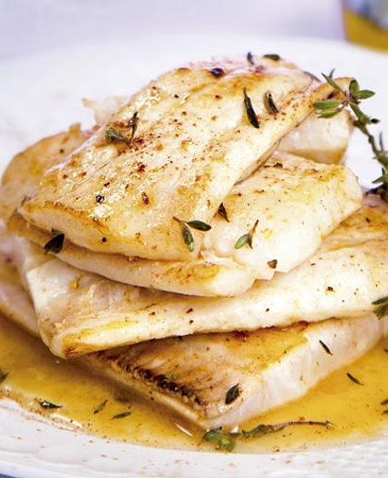 Receita de Linguado grelhado com molho de manteiga