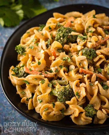 Easy Spicy Peanut Butter Broccoli With Noodles