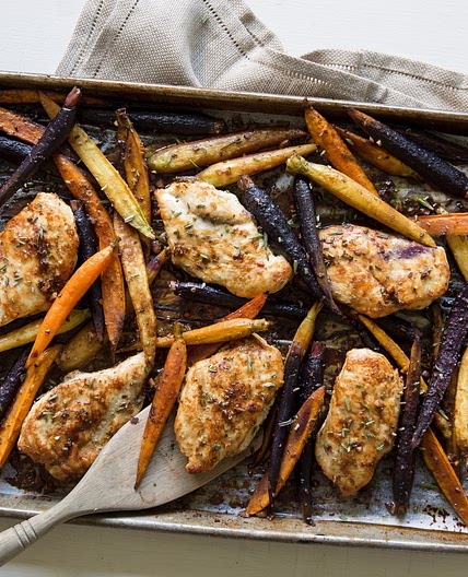 Sheet Pan Sticky Molasses Chicken