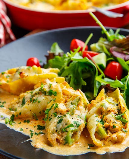 Cajun Chicken Alfredo Stuffed Shells