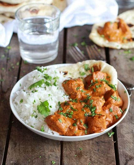 Easy Healthier Crockpot Butter Chicken