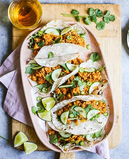 Spicy Chicken Tikka Tacos