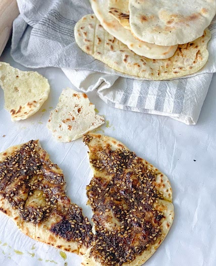 Gluten-Free Zaatar Flat Bread (No Yeast)