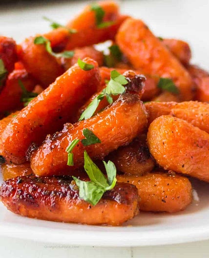 Roasted Baby Carrots With Honey