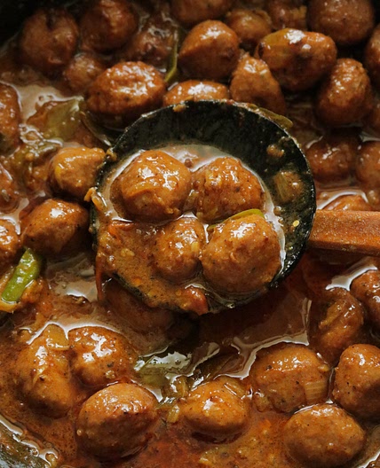 Sri Lankan chicken meatball curry