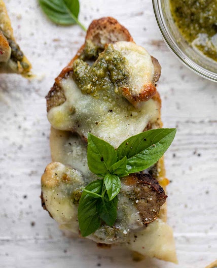 Pesto Meatball Melts