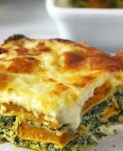 Roasted Pumpkin and Spinach Lasagne