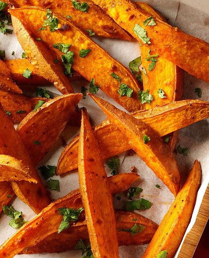 Curried Sweet Potato Wedges