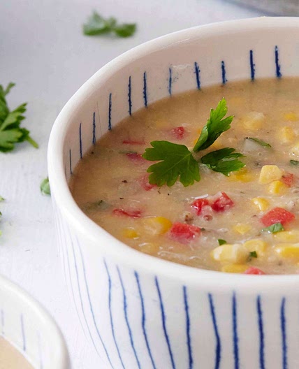 Easy Vegan Corn Chowder
