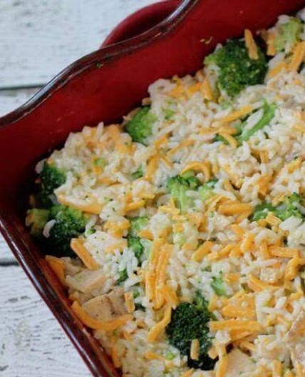 Cheesy Broccoli Chicken & Rice Recipe Freezer Meal!