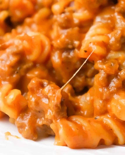 Instant Pot Cheesy Sloppy Joe Pasta