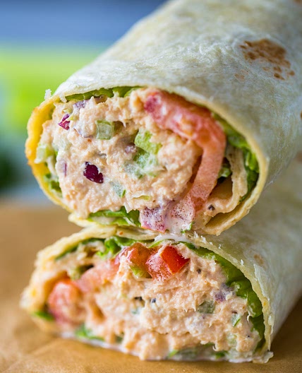 Spicy Sriracha Tuna Wraps