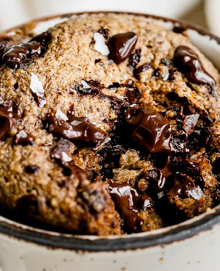 Banana Oatmeal Mug Cake (Blended Baked Oats in Microwave)