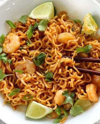 Lime Shrimp Dragon Noodles