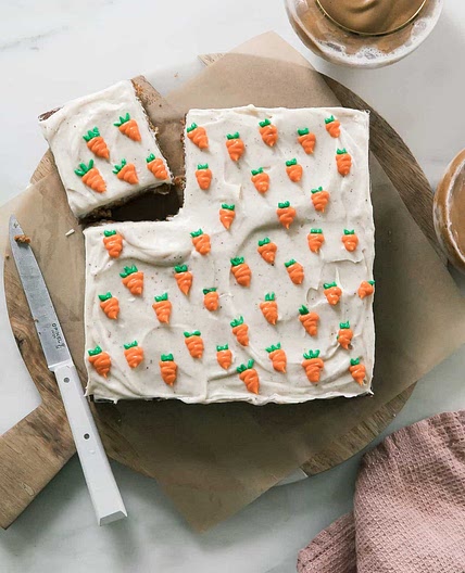 Mini Carrot Cake with Brown Butter Cream Cheese Frosting