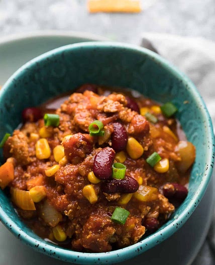 Smoky Slow Cooker Turkey Chili