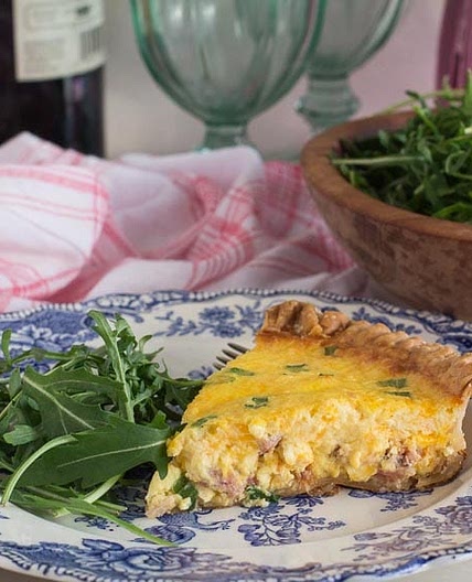 Ham & Cheese Low FODMAP Quiche