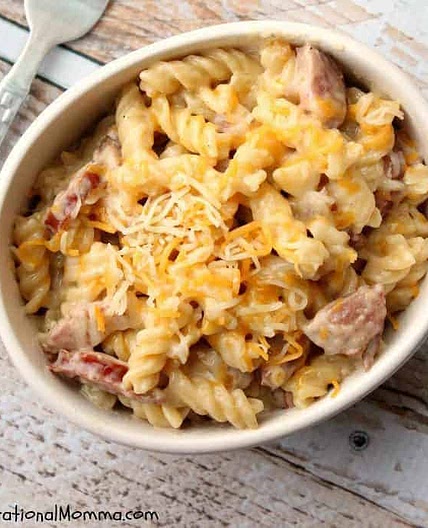 One-Pan Cheesy Kielbasa Pasta