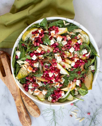 Pear and Fennel Salad with Pomegranate Vinaigrette