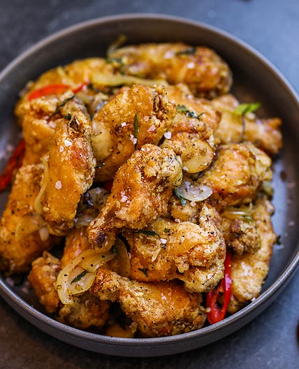 The BEST Salt and Pepper Chicken Wings Recipe & Video