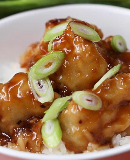 Orange Cauliflower “Chicken” Recipe by Tasty