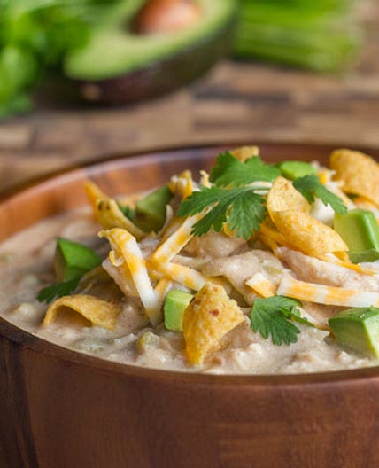 Creamy Crockpot White Chicken Chili