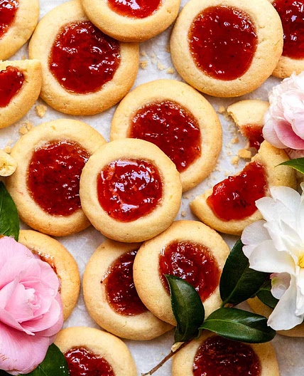 Jam Drops (Thumbprint Cookies)